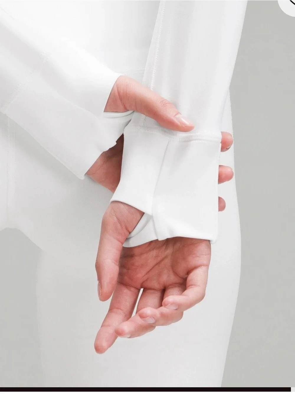NWT Lululemon Define Women's White Full‑Zip Jacket. Size: 10